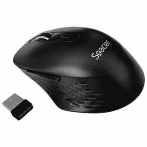 Mouse Spacer wireless, 1600DPI, negru imagine