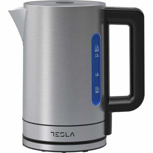 Fierbator Tesla KT550BXD, 1.7L, 2200W, control electronic, temp reglabila, inox imagine