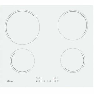 Plita incorporabila vitroceramica Candy CH64CCW, 4 zone de gatit, Control Touch, 60 cm, alb imagine