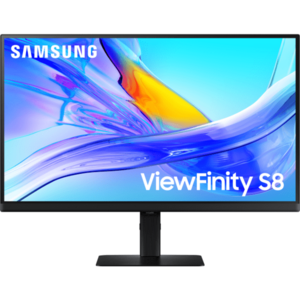 Monitor LED Samsung ViewFinity S8 S80UD LS27D800UAUXEN 27 inch UHD IPS 5 ms 60 Hz USB-C HDR imagine