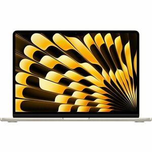 Laptop Apple 13.6'' MacBook Air 13 with Liquid Retina, Apple M3 chip (8-core CPU), 24GB, 512GB SSD, Apple M3 10-core GPU, macOS, Starlight, INT keyboard, 2024 imagine