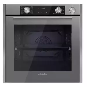 Cuptor electric incorporabil Studio Casa Elegance Aqua Cooking Art Grey FE810 10 functii, 81 l, Grill, Rotisor, Ventilator, Autocuratare catalitica, Coacere asistata cu abur, Display Touch Control, Clasa energetica A, Sticla gri / Inox imagine