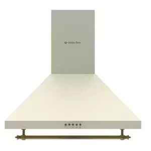 Hota decorativa Studio Casa Onda Beige Turbo, 60 cm, 1 Motor Tubo, Putere de absorbtie 680 m3/h, Beige imagine