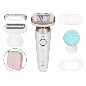 Epilator Braun Silk-Epil SES9-071, MicroGrip, Wet&Dry, alb imagine