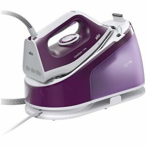 Statie de calcat Braun CareStyle 1 Pro IS1514VI, 2200 W, 6 bari, talpa ceramica, rezervor 1.7 l, debit de abur 400 g/min, alb/violet imagine