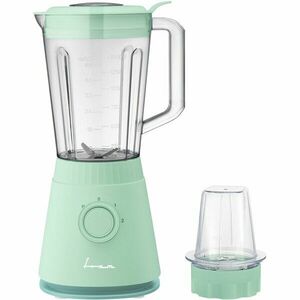 Blender de masa Fram FBL-R600GBL, 600W, rasnita inclusa, capacitate cana: 1.5L, 2 viteze + pulse, lame inox, sistem siguranta, protectie supraincalzire, turcoaz imagine