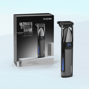 Trimmer BaByliss Super-X Metal Stubble BaByliss S991E, autonomie 90 min, lame din titan, negru imagine