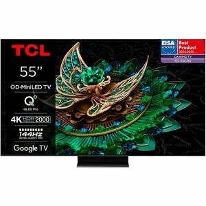 Televizor TCL MiniLed 55C765, 139 cm, Smart Google TV, 4K Ultra HD, 100Hz, Clasa F (Model 2024) imagine