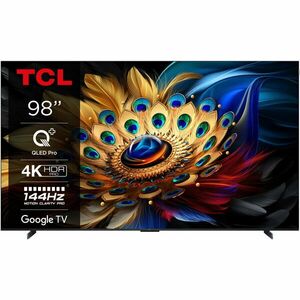 Televizor TCL QLED 98C655, 248 cm, Smart Google TV, 4K Ultra HD, 100Hz, Clasa G (Model 2024) imagine