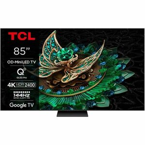 Televizor TCL MiniLed 85C765, 214 cm, Smart Google TV, 4K Ultra HD, 100Hz, Clasa F (Model 2024) imagine