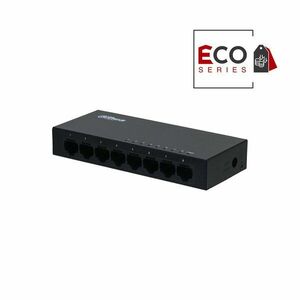 Switch cu 8 porturi Dahua Eco Series PFS3008-8GT-V2, 2K, 16 Gbps, fara management imagine