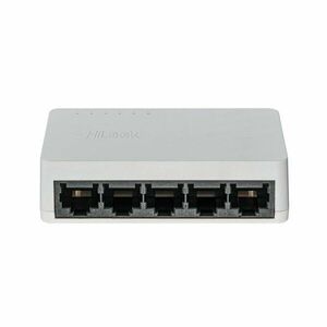 Switch cu 5 porturi HikVision HiLook NS-0505D, 10/100/1000 Mbps, 10 Gbps, 7.4 Mpps, MAC 2K, fara management imagine