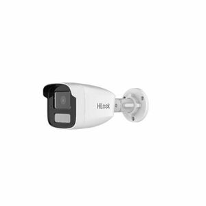 Camera supraveghere exterior IP Smart Hybrid Light Hikvision Hilook IPC-B460HA-LU(4MM), 6 MP, 4 mm, IR/Lumina alba 50 m, microfon, PoE imagine