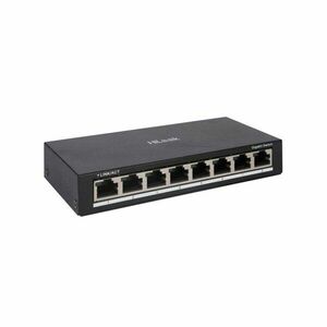 Switch cu 8 porturi HikVision HiLook NS-0508, 10/100/1000 Mbps, 16 Gbps, 11.90 Mpps, MAC 8 K, plug & play, fara management imagine