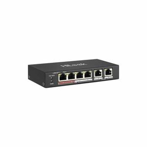 Switch PoE cu 4 porturi HikVision HiLook NS-0106P-35, 10/100 Mbps, 1.6 Gbps, 0.8928 Mpps, MAC 4K, fara management imagine