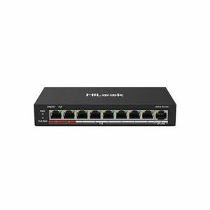 Switch PoE cu 8 porturi HikVision HiLook NS-0109P-60(B), 10/100 Mbps, 1.8 Gbps, 1.339 Mpps, MAC 2K, fara management imagine