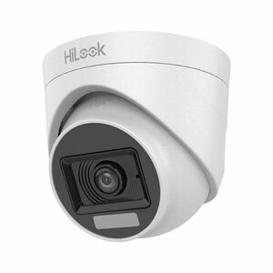 Camera supraveghere Dome HikVision HiLook THC-T127-LPS, 2 MP, 2.8 mm, IR / lumina alba 20 m, microfon imagine