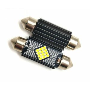 Set 2 Becuri Auto LED Canbus Interior 39 mm Alb imagine