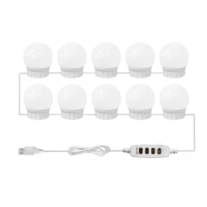 Set 10 Becuri LED pentru Oglinda de Machiaj cu 3 Moduri de Iluminare imagine