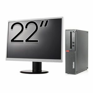 Pachet Calculator Second Hand LENOVO ThinkCentre M910s SFF, Intel Core i5-6500 3.20GHz, 8GB DDR4, 256GB SSD + Monitor 22 Inch imagine