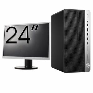 Pachet Calculator Second Hand HP ProDesk 600 G4 Tower, Intel Core i7-8700 3.20 - 4.60GHz, 16GB DDR4, 256GB SSD + Monitor 24 Inch imagine