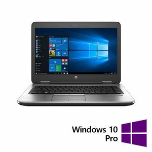 Laptop Refurbished HP ProBook 640 G2, Intel Core i5-6200U 2.30GHz, 8GB DDR4, 128GB SSD, 14 Inch HD + Windows 10 Pro imagine