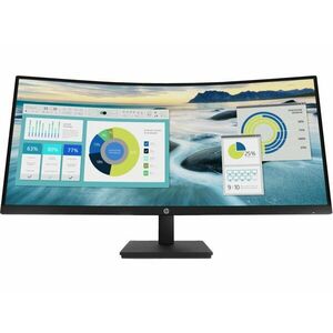 Monitor curbat Second Hand HP P34hc G4, 34", VA, WQHD, DisplayPort, HDMI, USB-C- 65W, Vesa, 3500: 1, 5ms imagine