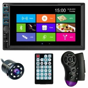 Resigilat MP5 Player Techstar® 7054, 2DIN, Camera Marsarier, Ecran HD Touch 7", Comenzi Volan, Telecomanda, MirrorLink, Bluetooth 4.2 imagine