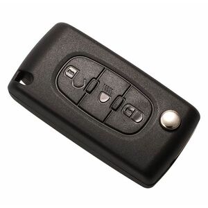 Cheie Auto Completa tip Briceag cu 3 butoane, Compatibila Citroen si Peugeot, include Telecomanda 433 MHz si cip ID46, cod CE0536 imagine