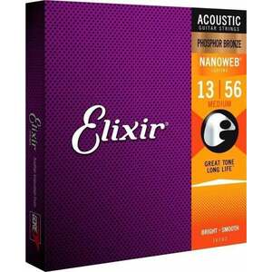 Elixir 16102 Nanoweb 13-56 Corzi chitare acustice imagine