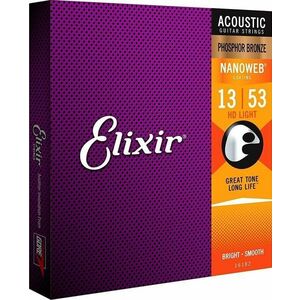 Elixir 16182 Nanoweb 13-53 Corzi chitare acustice imagine