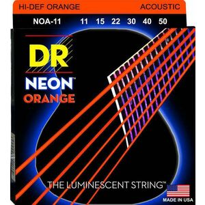 DR Strings NOA-11 HiDef Neon Corzi chitare acustice imagine