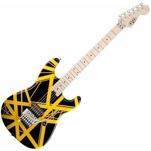 EVH Stripe Series Black with Yellow Stripes Chitară electrică imagine