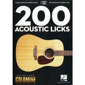 Hal Leonard 200 Acoustic Licks - Guitar Licks Goldmine Note imagine