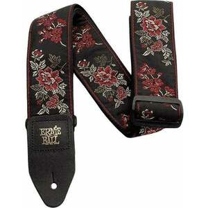 Ernie Ball Classic Jacquard Curea de chitară Red Rose imagine