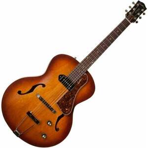 Godin 5th Avenue Kingpin P90 Cognac Burst Chitară semi-acustică imagine