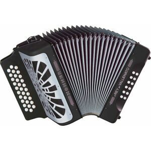 Hohner El Rey del Vallenato ADG Black Acordeon cu butoane Black imagine