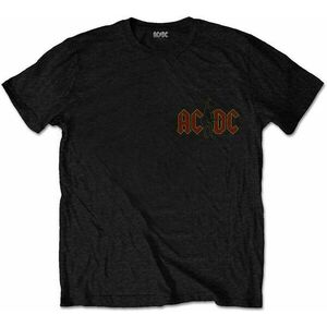 AC/DC Tricou Hard As Rock (Back Print) Unisex Black 2XL imagine