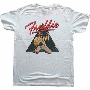 Freddie Mercury Tricou Triangle Unisex White XL imagine