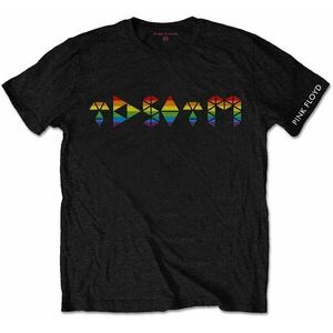 Pink Floyd Tricou Dark Side Prism Initials Unisex Black L imagine