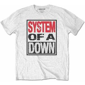 System of a Down Tricou Triple Stack Box Unisex White XL imagine