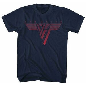 Van Halen Tricou Classic Red Logo Unisex Albastru Navy S imagine