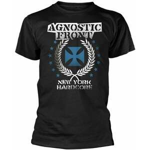 Agnostic Front Tricou Blue Iron Cross Black M imagine