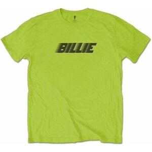 Billie Eilish Tricou Racer Logo & Blohsh Unisex Lămâie verde S imagine