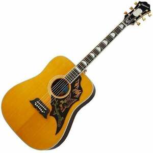 Epiphone Masterbilt Excellente Antique Natural Aged Gloss Chitară electro-acustică Dreadnought imagine