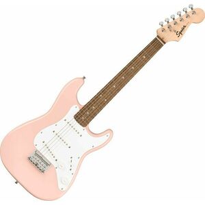 Fender Squier Mini Stratocaster IL Shell Pink Chitară electrică imagine