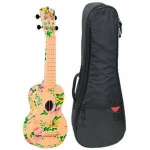 Pasadena WU-21F3-WH SET Floral Ukulele soprano imagine