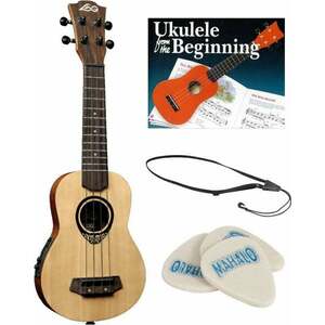 LAG TKU150SE SET Natural Ukulele soprano imagine