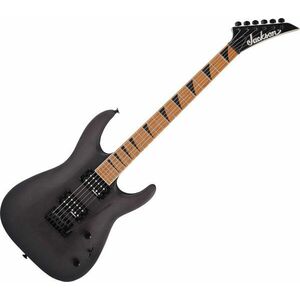 Jackson JS Series Dinky Arch Top JS24 DKAM Caramelized MN Negru Satinat Chitară electrică imagine