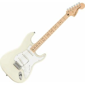 Fender Squier Affinity Series Stratocaster MN WPG Olympic White Chitară electrică imagine